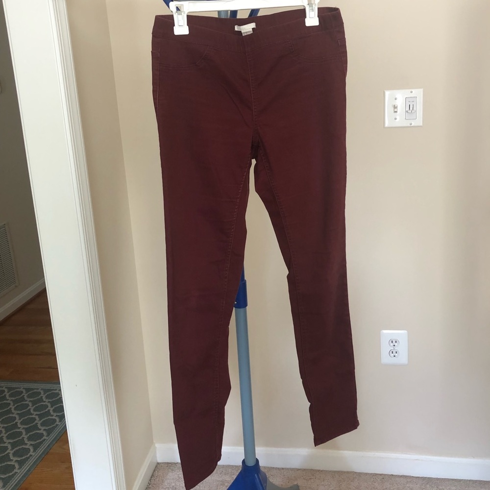H&M maroon pants